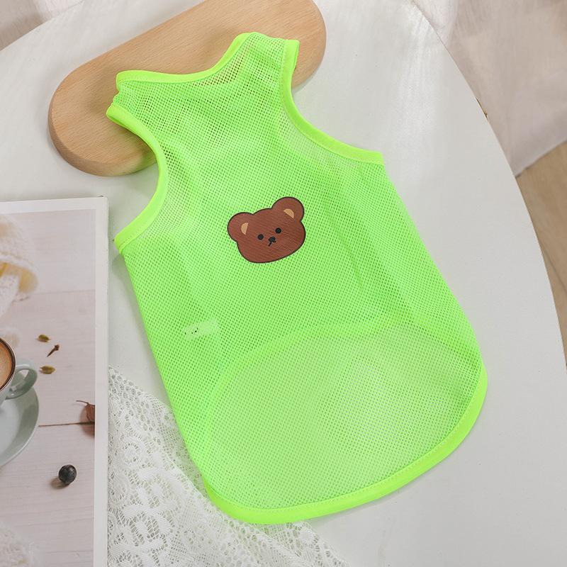 

Легкий сетчатый жилет для собак, летняя футболка с защитой от ультрафиолета, комбинезон с рисунком чихуахуа для маленьких щенков, кошек-сфинксов XS