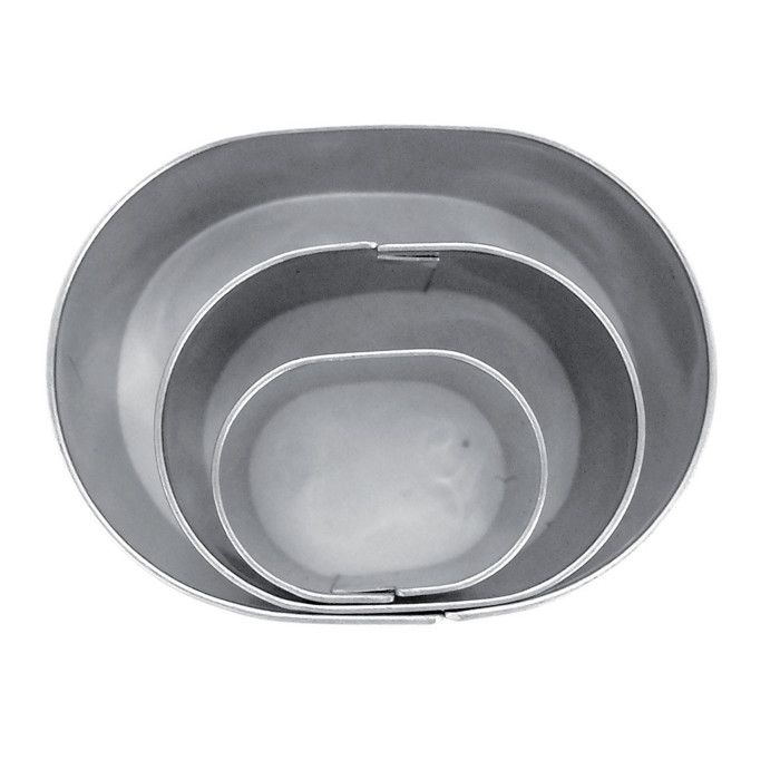 Emporte-pièces métal Ovale 3 pièces