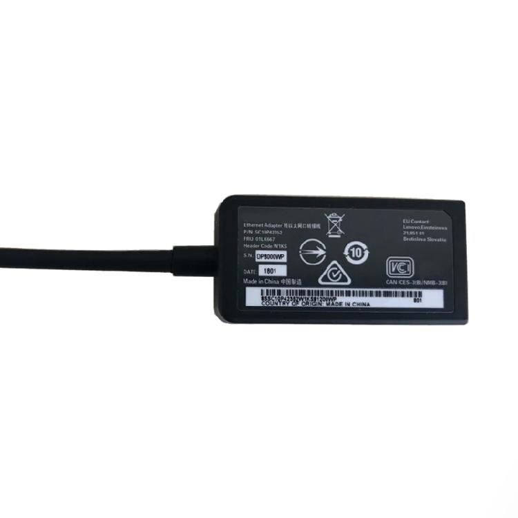 Câble Dongle d'Extension Ethernet RJ45 Adaptateur Réseau Adaptateur Ethernet de Remplacement pour Ordinateur Portable Thinkpad X280 X390 X395