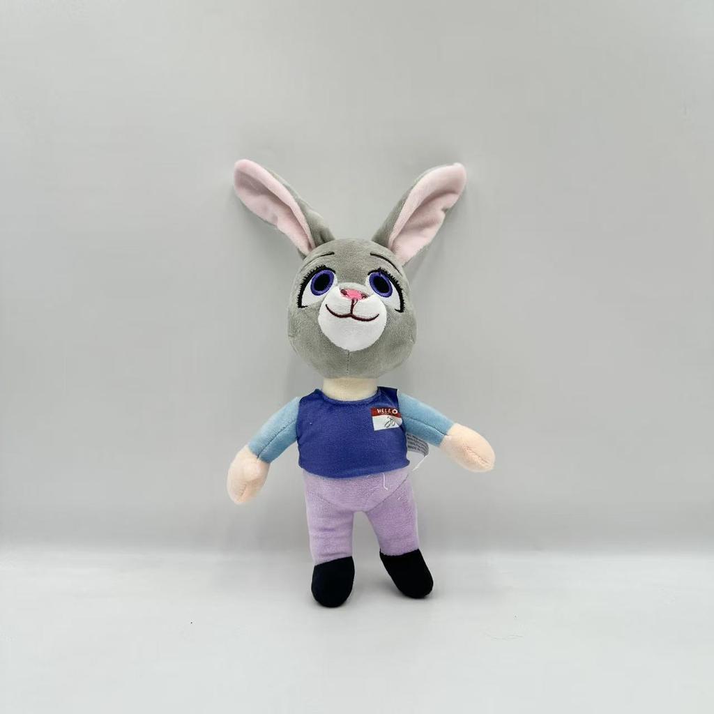Zootopia Character Nick Wilde Judy Hopps Cartoon Cute Plush Animal Toy Doll Model Birthday Christmas Gift For Children Friends