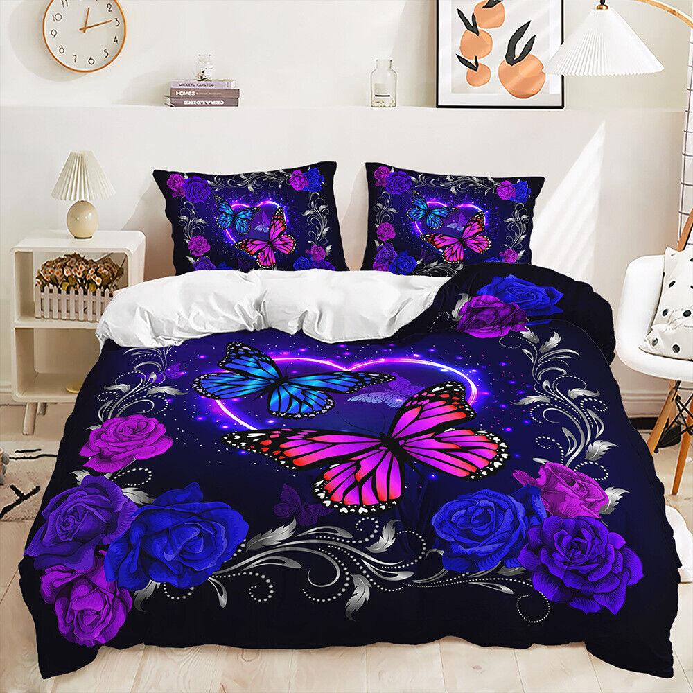 

Серія Butterfly Doona/Ковдра/Підковдра Односпальний/Двоспальний/Королівський комплект постільної білизни King 220x240cm