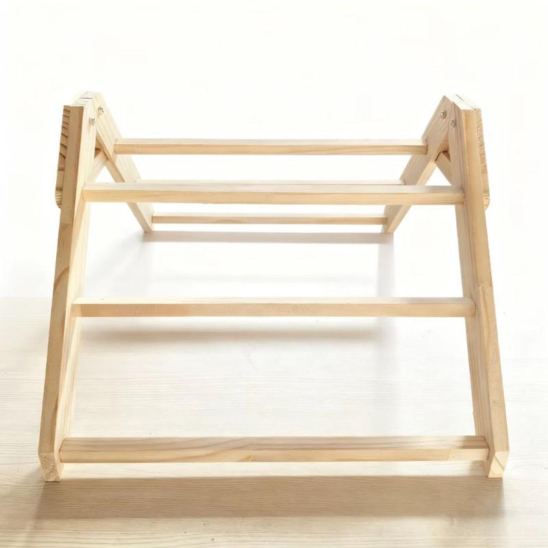 Removable Triangular Chicken Perches Stand For Hens Roosts Durable Natural Poultry Habitat Accessory HX6C