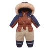 Children Winter Ski Suit Coat Thicken Baby Jumpsuit Warm Children Jacket Waterproof Hooded Kids Baby Clothes 1-5Years