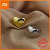 Xiaomi BF CLUB Silver Color Rings for Women Fashion Geometric Handmade Irregular Gold Heart Ring Party Christmas Gift