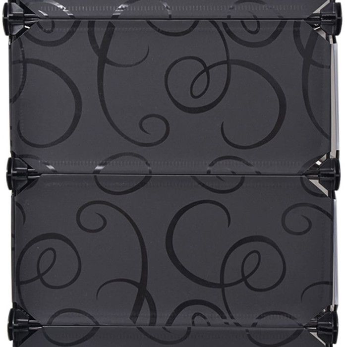 VidaXL Armoire à chaussures avec 10 compartiments Noir