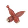 Instrument portabil pentru Gua Sha facial din alamă și lemn de trandafir, pentru frumusețe, cu semințe de lotus, pentru relaxarea ochilor, puncte meridianale, acupunctură