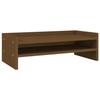 VidaXL Support de moniteur Marron miel 50x24x16 cm Bois de pin solide 813987