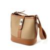 Genuine leather leather bucket shoulder bag for women  luxury bags  women's crossbody bags