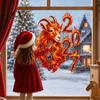 Easy Install Glass Clings Chinese New Year Window Stickers, 2027 Goat Static Clings, Decorative Film for Reusable Lunar Xmas Decor Home Shop