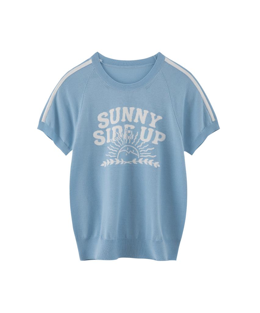 TAKEASY (Women'S) Line Half Knit (Sky Blue)