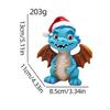 Christmas Decoration Dragon Figurine Miniature Lovely Xmas Statue Ornament for Home