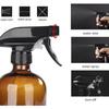 300/500ML Refillable Empty Glass Plastic Spray Bottle High Pressure Moisturizer Container for Water Can Hair StylistHairdressing