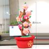 Peach Blossom Tree Pot Realistic Peach Fruit Tree Simulation Plush Orange Tree Potted Orange Tree