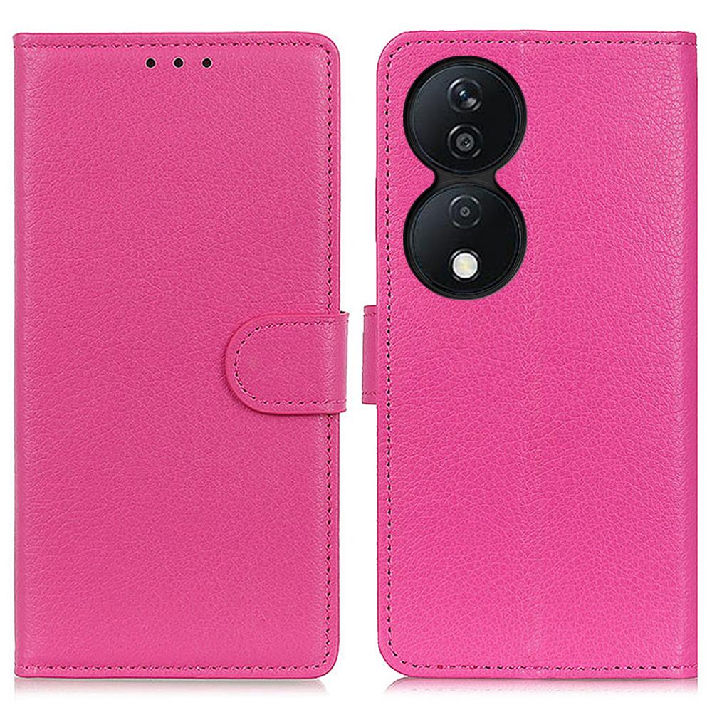 For Honor X7b 4G/90 Smart/Play 50 Plus 5G Wallet Leather Case Litchi Texture Phone Cover