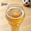 Large Capacity Beer Glass Soccer Trophy Glass 400/600ml Mug Heavy Duty Football Hercules Cup Mug Shaped Pint for Home Bar Gift Sports Fans