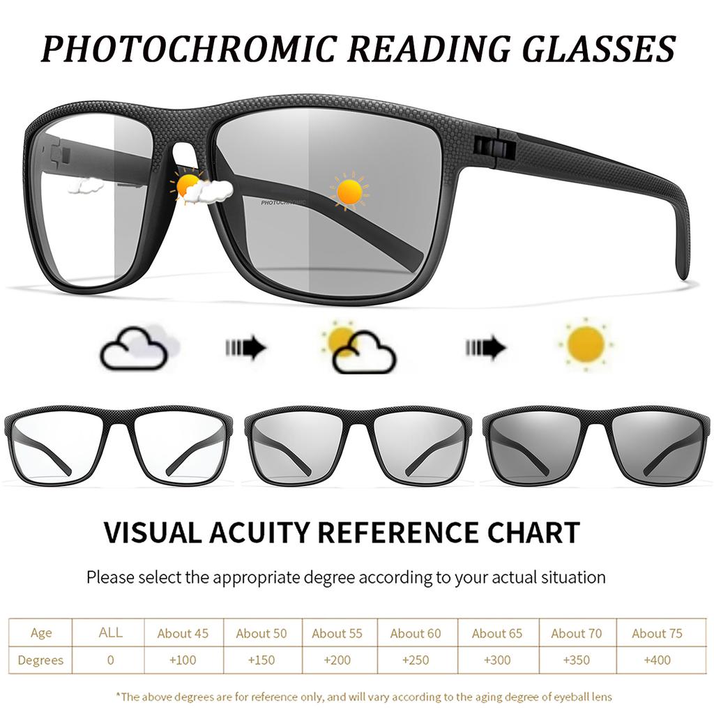 3-Pairs Classic Photochromic Reading Glasses Anti-Blue Presbyopic Eyewear  Retail Men Surf The Internet