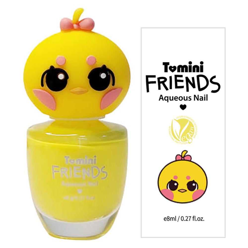 Tumini Kids Friends Water-based Nail Polish 8ml Lemon Yellow Chick 2 pcs