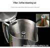 304 Stainless Steel Induction Moka Pot with Tamper, 200ml Portable Italian Coffee Maker