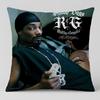 Celebrity Kanye Omari West Cushion Cover Short Plush Cushion Cover Double Sided Print Washable Sofa Pillowcase Home Decor Gift
