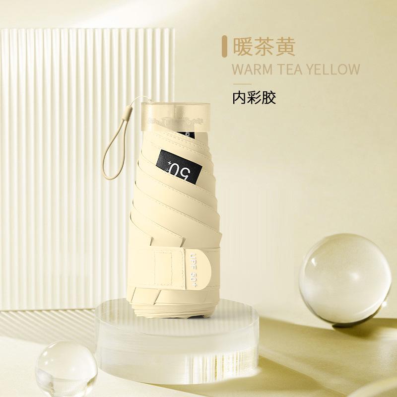 Mini 50% Umbrella, Small Sunscreen, Uv Protection, Ultra-Light Umbrella, Folding Umbrella, Advanced Weather And Rain Parasol