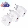 QC 3.0 Fast Charger: UK, US, EU Specs - Single USB Travel Charger for Rapid Phone Charging