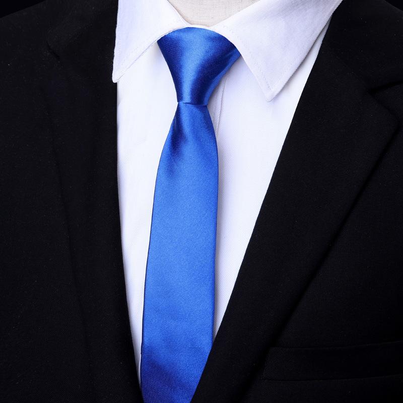 Men'S And Women'S Korean Version Of Narrow Tie Lazy Zipper Thin Kuroshio Fashion Casual 5Cm7Cm Small Tie Groom