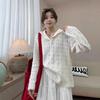 Women's Spring 2025 Lace Long Sleeve Hooded Cardigan Top