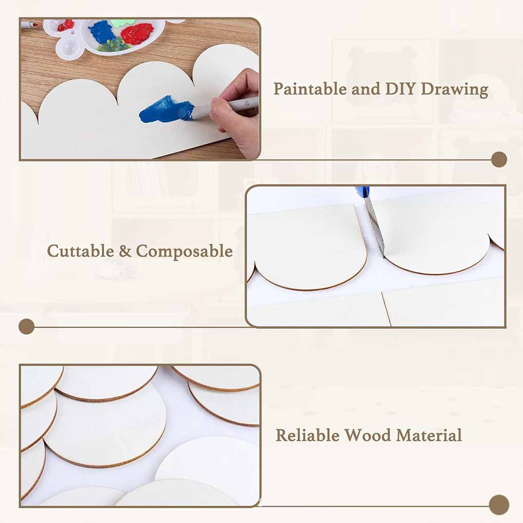 Scalloped Unfinished Decorative Edge Wooden Strips Moulding For DIY Crafts Moulding Trim Border Trim