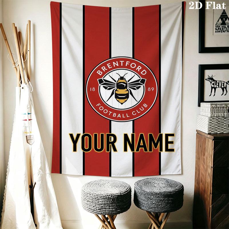 Custom Brentford Wall Hanging Printed Fabric Blanket Decorative Tapestries for Bedroom Living Room Home Decor