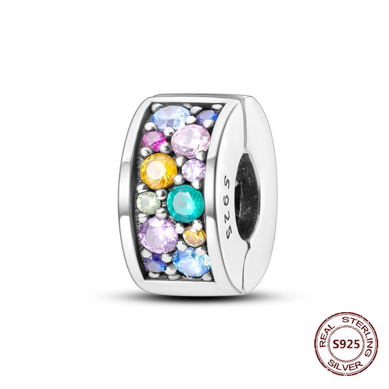 Copper Buckle Copper Charm Blue Star Moon Bead Butterfly Suitable For Original Bracelet Zircon Fine Diy Jewelry