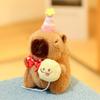 with Instruments Plush Doll Toy Capybara Anime Fluffy Toy Soft Stuffed Keychain  Children's Gift