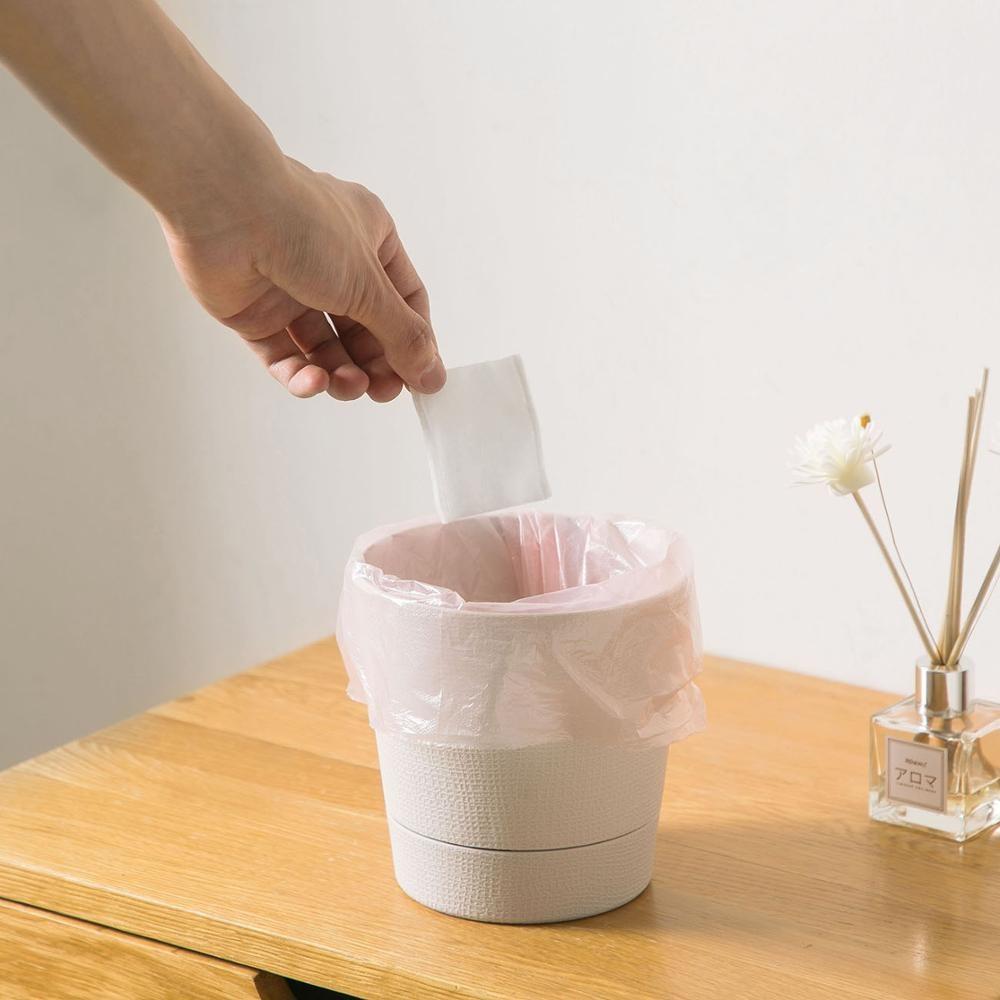 120Pcs/4rolls Small Garbage Bags Roll Disposable Car Trash Waste Bag for Desktop Trash Can