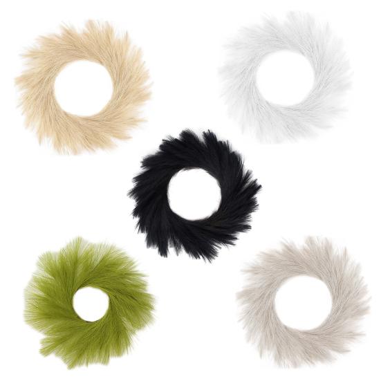 Artificial Pampas Grass Wreath Front Door Wall Mounts DIY Garland