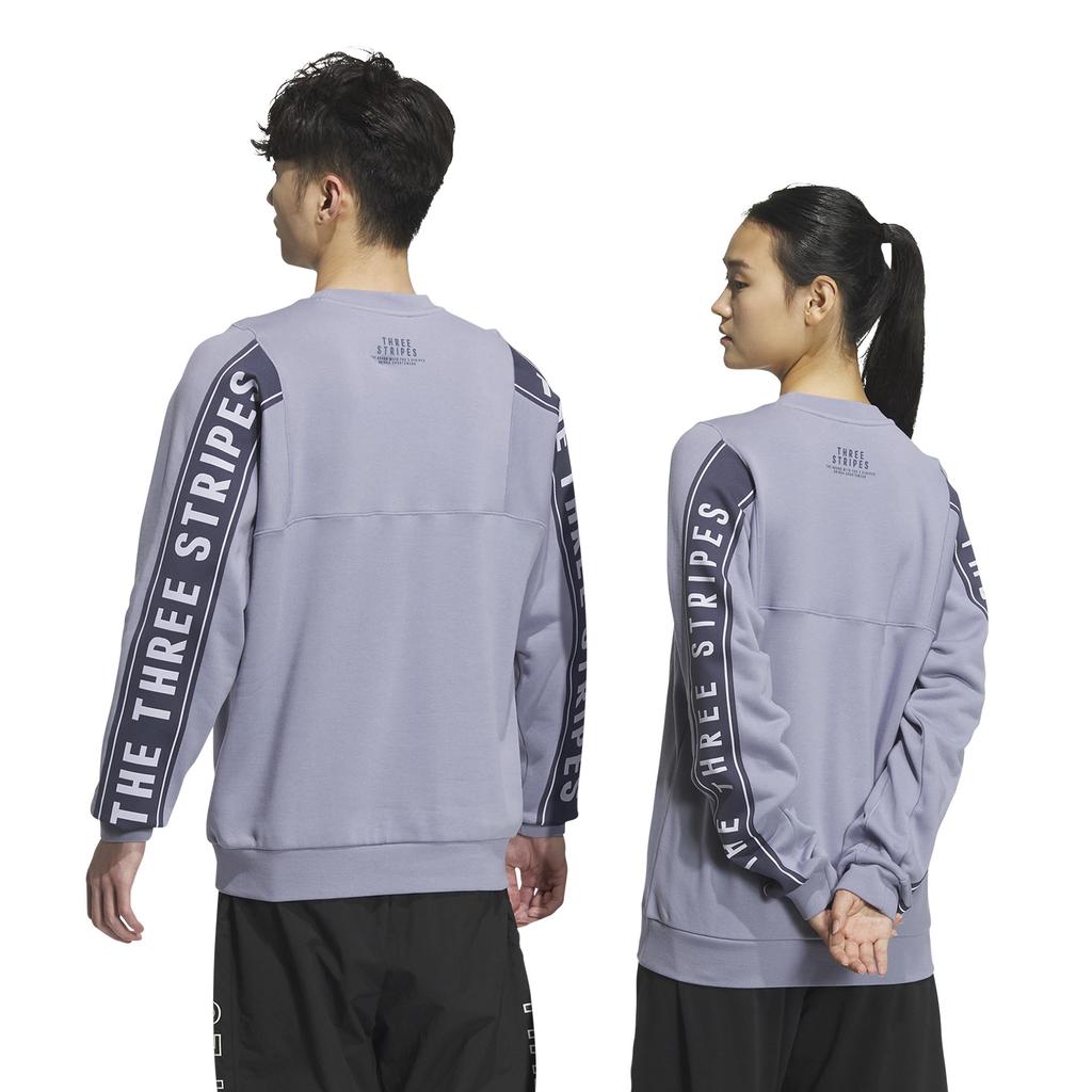 Adidas Sweatshirt Ward Crewneck Sweatshirt KWX97 Silver Violet L Men's (JG8592)