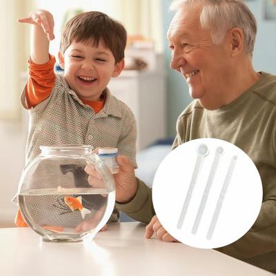 3Pieces Plastic Fish Feeder Scoops Dosing Spoon With Clear Scale For Accurate Feeding And Water Quality Protections M4YD