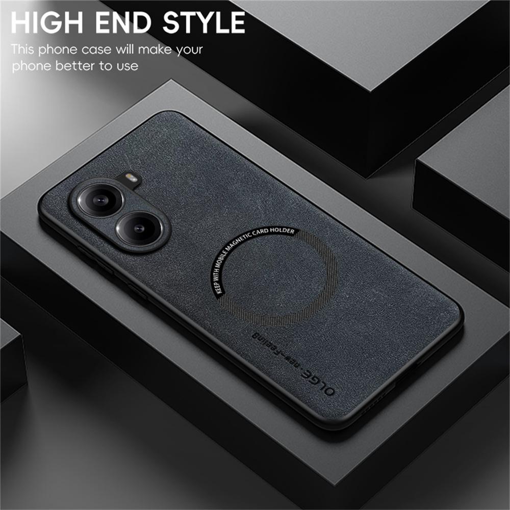 WANLONFENG YBP Series For Xiaomi Poco X7 Pro 5G Magnetic Case with Tempered Glass Film PU Leather+TPU Phone Cover Precise Cutouts