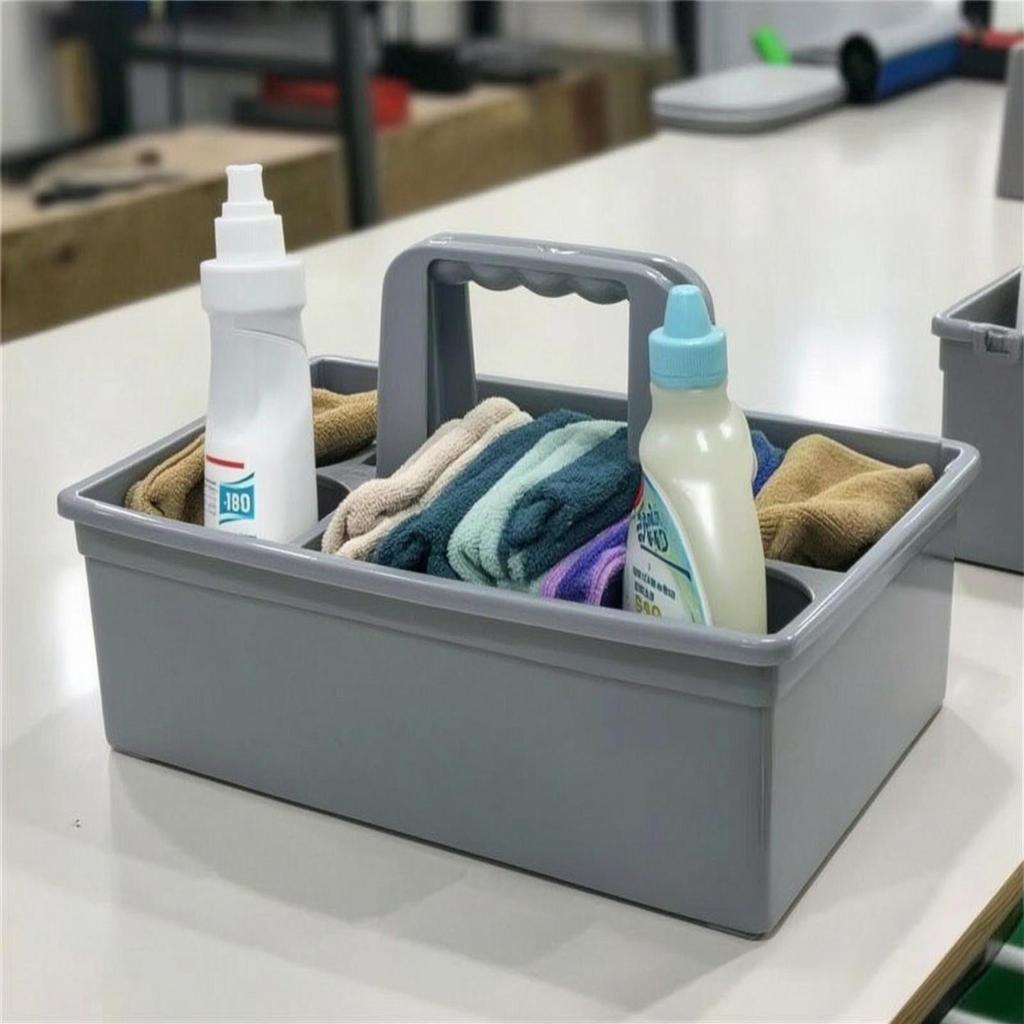 Cleaning Organizer with Handle Versatile Container Compact for Cleaners