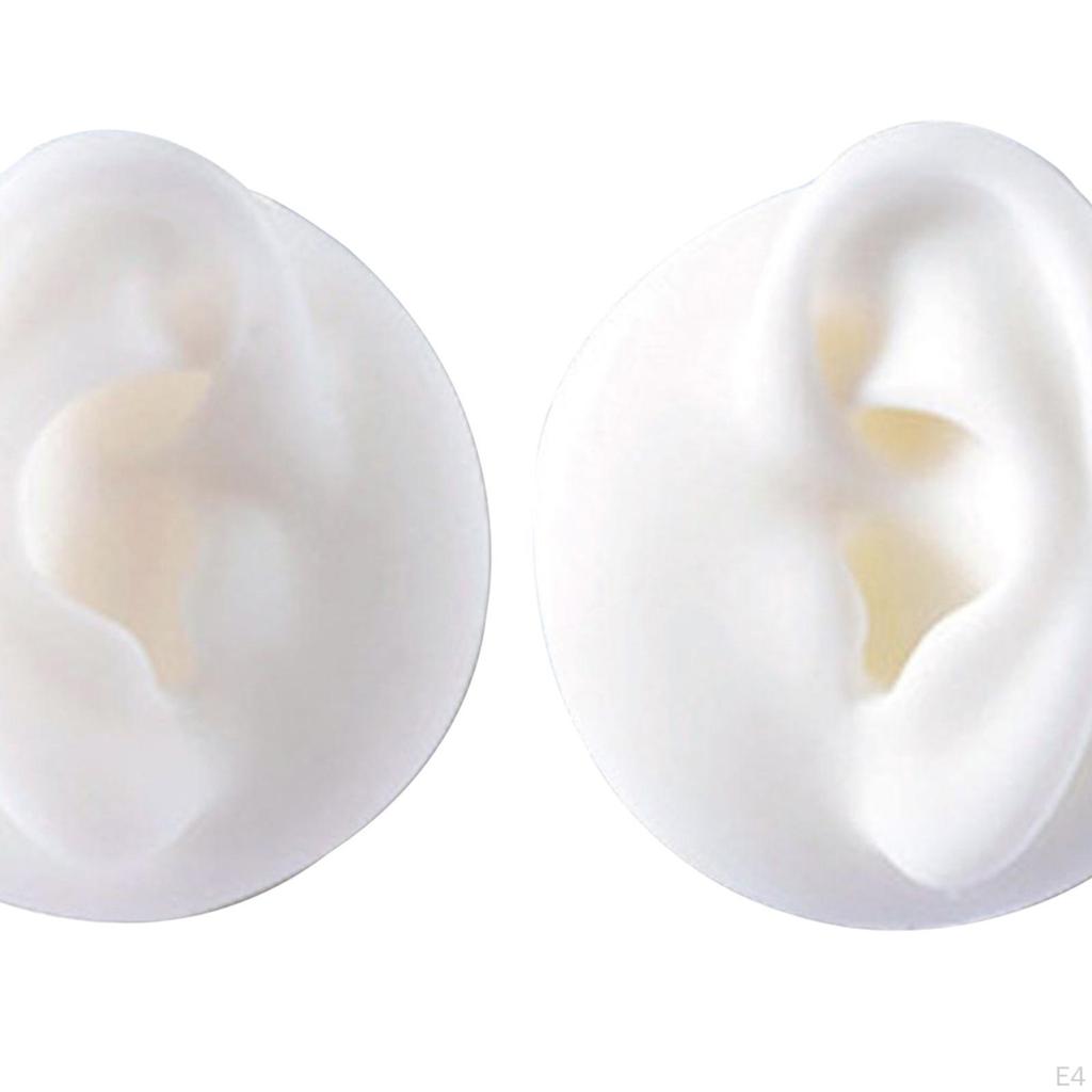 Silicone Ear Simulated S Display Photography Props Rubber Washable Right Left Reusable for