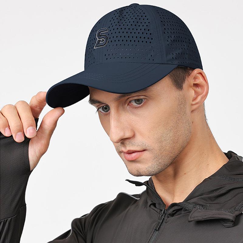 Male Baseball Cap Embroidery Irregular Quick-Drying Cap Breathable Sun Hat Outdoor Cap