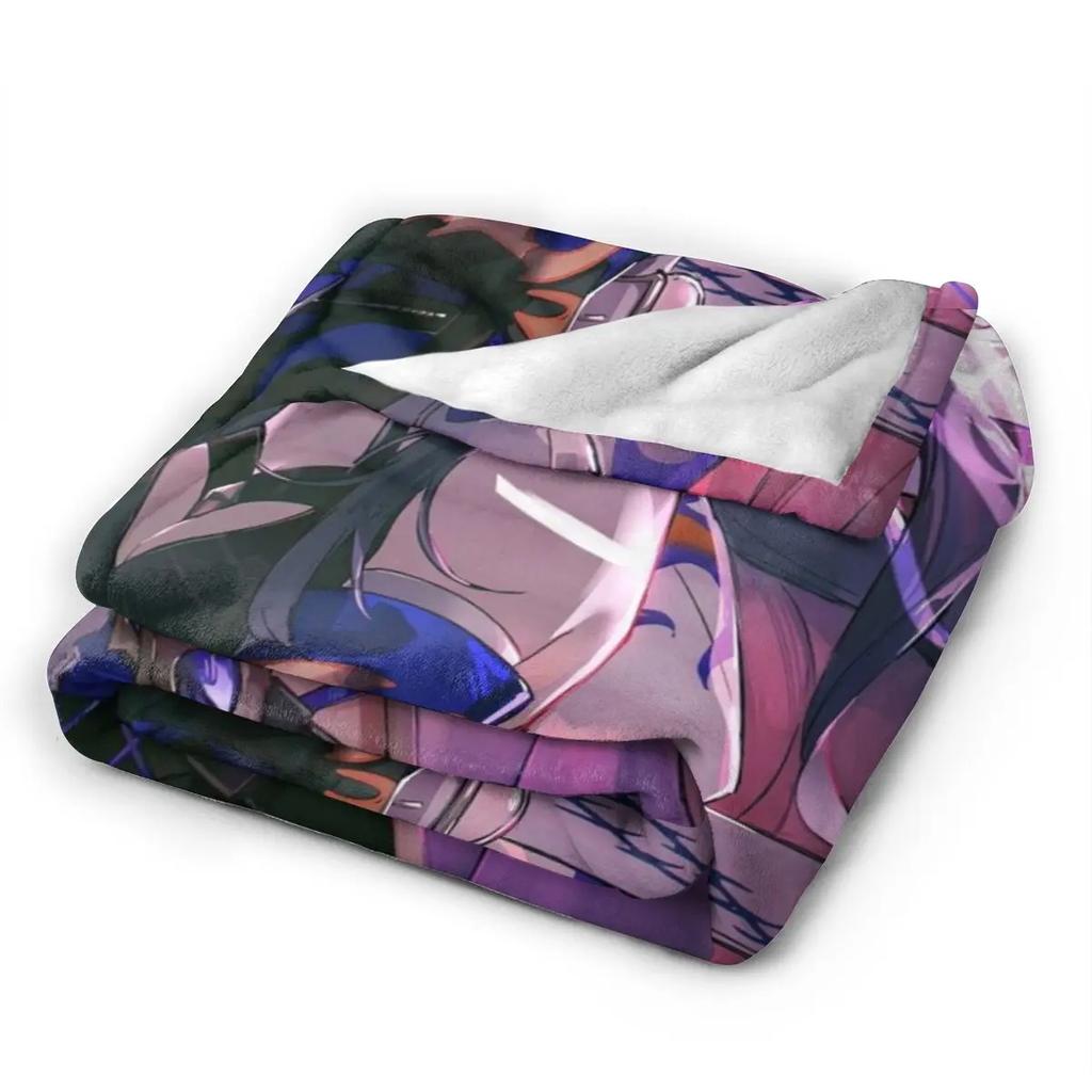 Anime Honkai Star Rail Acheron All Season Fleece Blanket Throw Ultra Soft Flannel Blanket Digital Printed Premium Fluffy Fleece