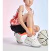 LiNing Sonic 9 Low Shock Absorption Anti-Slip Durable Mid-Top Basketball Shoes Kids Basketball Shoes White ABPR053-5