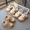Toddler Kids Sports Shoes Thick Soft Sole Boys Girls Walking Shoes Striped 2024 New Fashion Children Casual Shoes Wear-resistant