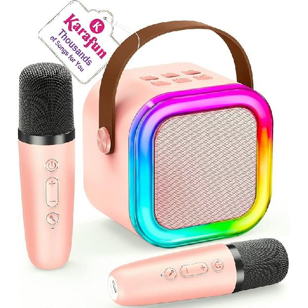 Mini Karaoke Machine for Kids, 2025 TOP Toys Birthday Gifts Ideas for Girls Ages 4, 5, 6, 7, 8, 9, 10, 12+ Years Old, Portable MP3 Player with 2