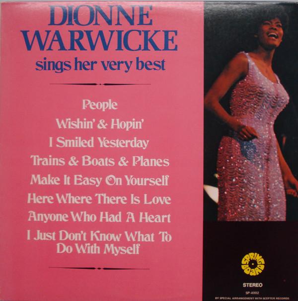 LP Record DIONNE WARWICKE  Sings Her Very Best SP4002 SPRINGBOARD 1971 US SoulFunk Used