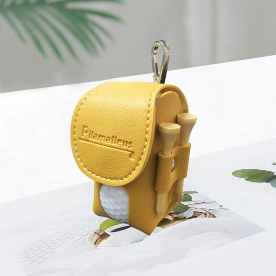 Portable Golf Ball Storage Pouch with Keychain Anti-scratch Wear Resistant Golf Ball Waist