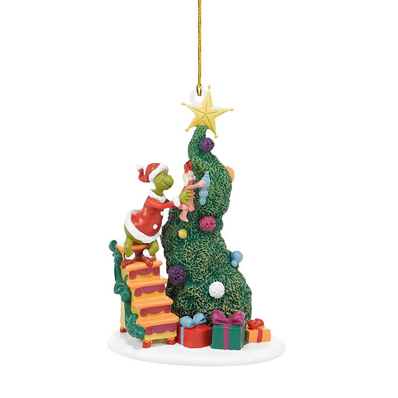 18X Merry Christmas Grinch Ornament Xmas Tree Hanging Figure Decoration Pendants