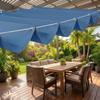 UV Protection Wave Retractable Sun Shade Canopy Waterproof Garden Sunshade Net  Pergola Frame