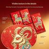 Year of the Goat Lucky Red Envelopes 6Pcs Premium Matte Paper Hongbao for Spring Festival Holiday Gift Giving Events