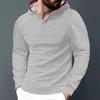 Men's Cross-border Casual Sports Hoodie - Waffle Knit, Long Sleeve, Plus Size for Autumn/Winter