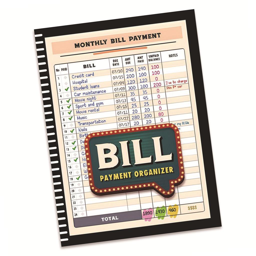 Family Money Organizer and Monthly Finance Tracker Bill Checklist Efficient Payment Management and Savings Planning